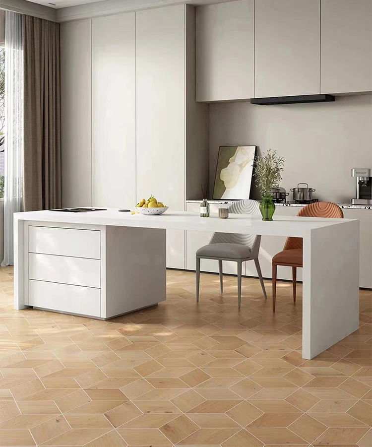 Персонализированный обеденный стол из Фошань остров каменной тарелки один