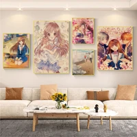anime fruits basket good quality prints and posters for living room bar decoration room wall decor