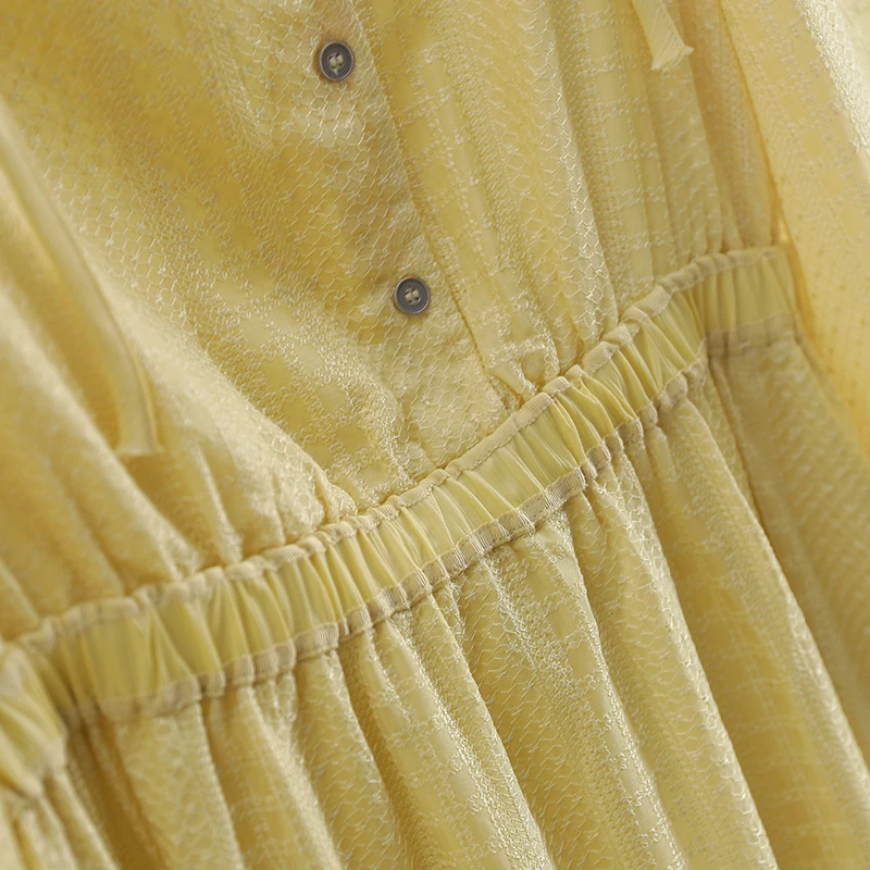 [Lan] Корейское однотонное деревянное платье с ушками на талии облегающее