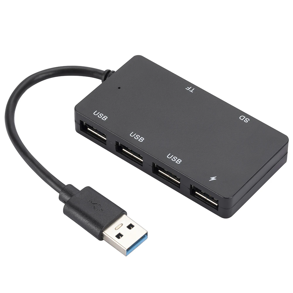 

Высокоскоростной USB-разветвитель типа C USB 3,0, 4 USB-порта 2,0 с микро-зарядкой для Lenovo, Xiaomi, Macbook Pro, ПК, концентратор USB 3 0