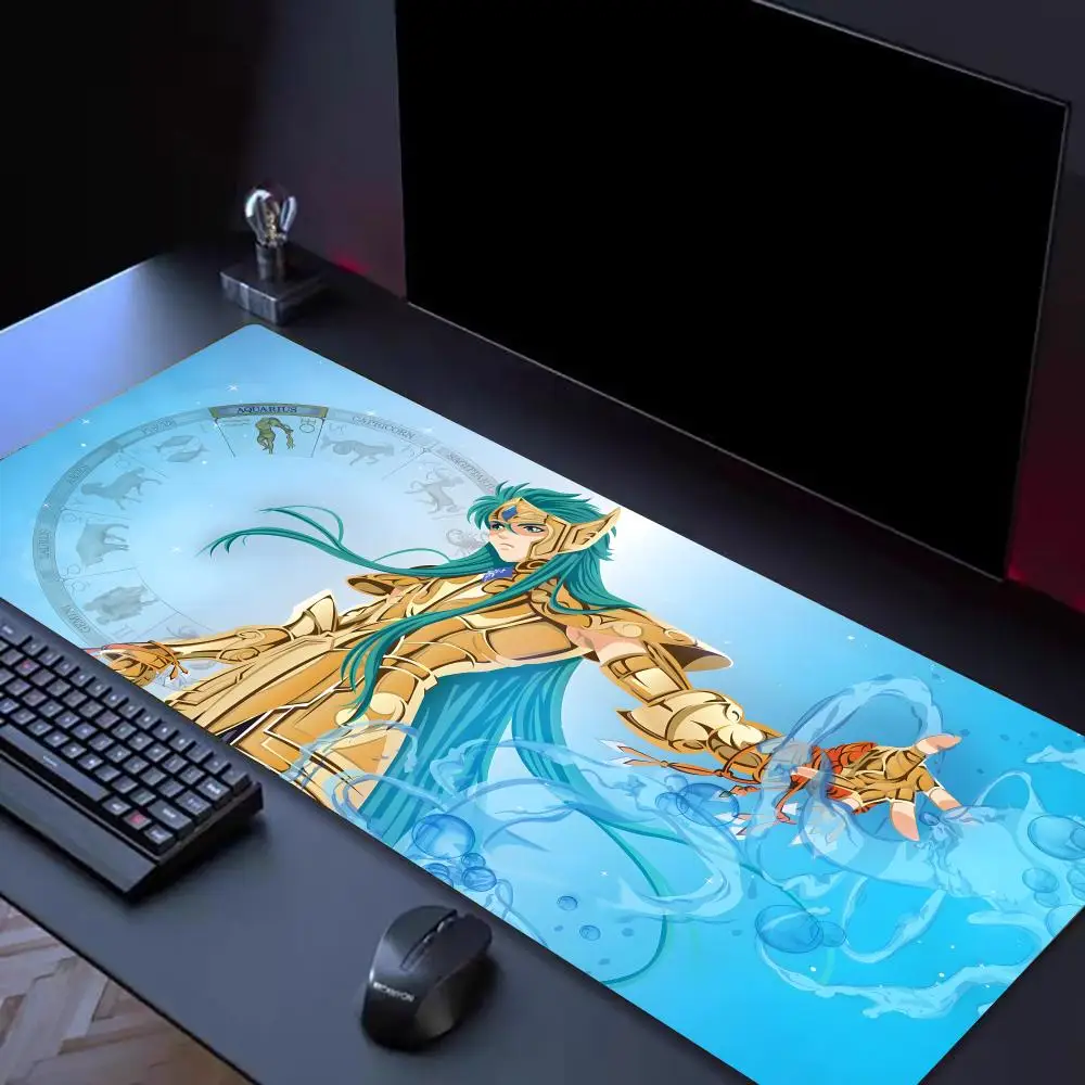 Фото Коврик для мыши с рисунком аниме S-Saints Seiyas Tapetes de Mesa Teclado, Borracha Kawai, Tapete de Mesa Antiderrapante, XXL90x40 см №3
