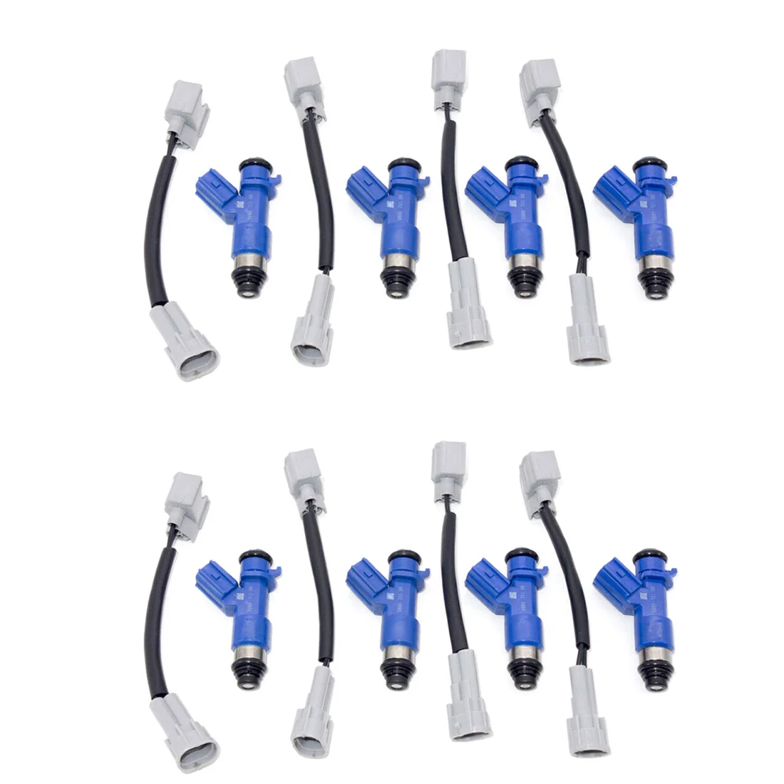 

8Pcs 16450-RWC-A01 410Cc Fuel Injector Nozzle with Plugs Connectors for Honda Acura Civic Integra RSX K20 K24 B16 B18