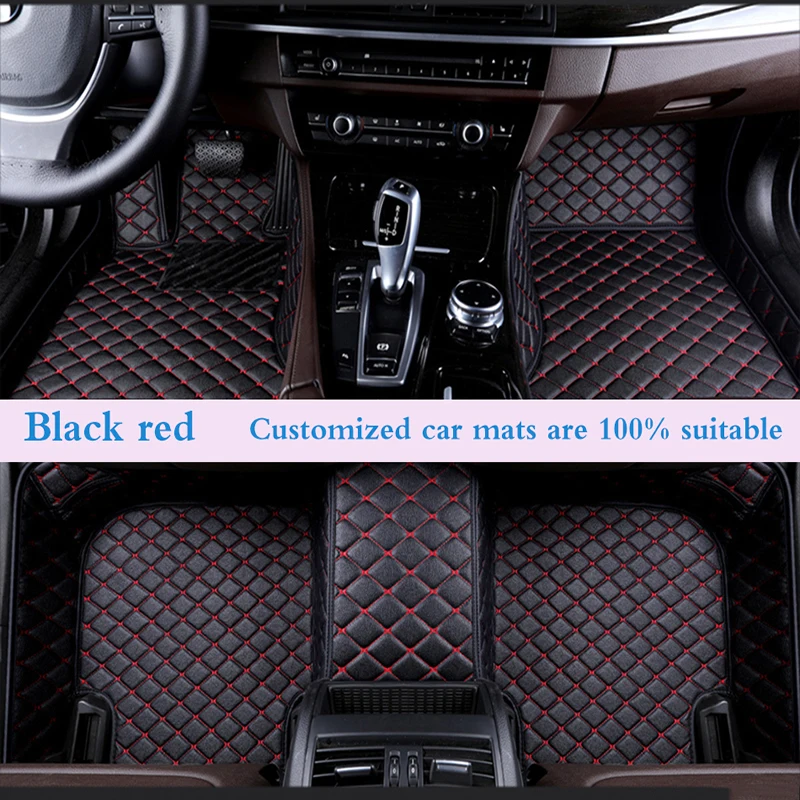 

High-quality Leather Car Floor Mats for CHEVROLET Impala Camaro Malibu Monte Carlo Equinox Orlando Car Accessories Carpet
