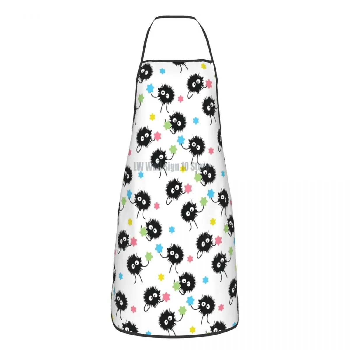 

Custom Bib Anime Soot Sprites Aprons Men Women Unisex Adult Chef Kitchen Cooking Ghibli Spirited Away Tablier Cuisine Baking