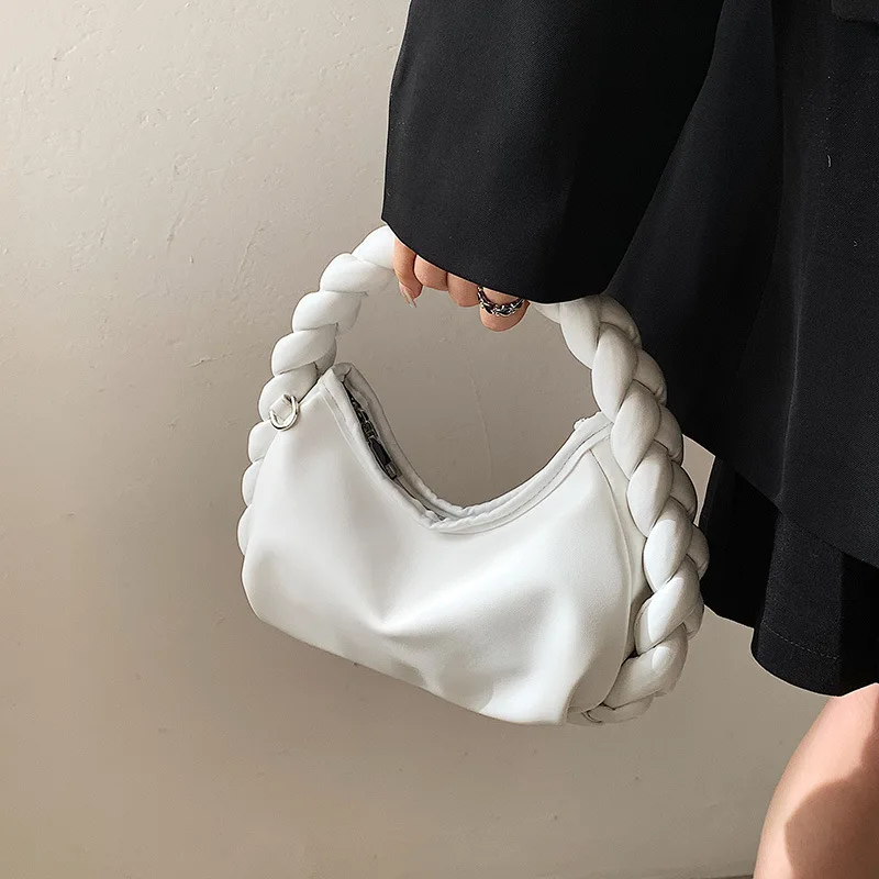 

Sac Minority Design Woven Handbag Women's 2022 New Pu Leather Girls' Messenger Bag Fashion Women's One Shoulder Messenger Wallet