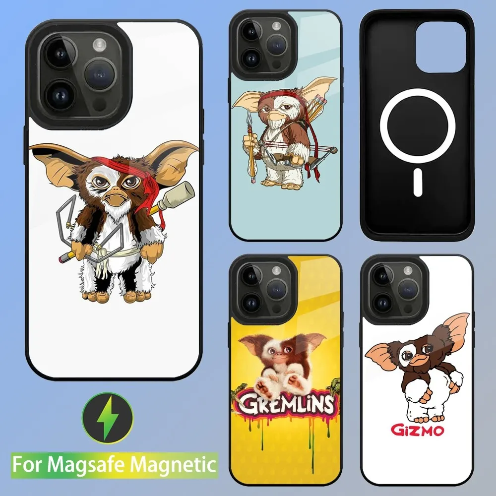G-Gremlins Gizmo чехол для телефона iPhone 15 14 13 12 11 Plus Pro Max Mini Magsafe Магнитная Беспроводная