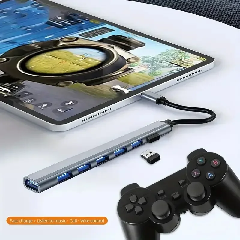 7-портовый мульти-разветвитель Тип C HUB 3 0 адаптер OTG для Xiaomi Lenovo Macbook 13 15 Air Pro