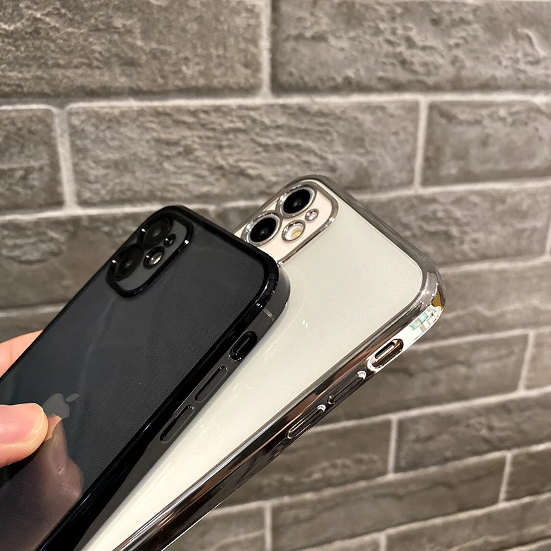

B47-iphone 12max's durable silicone shell, soft back cover and thin protection