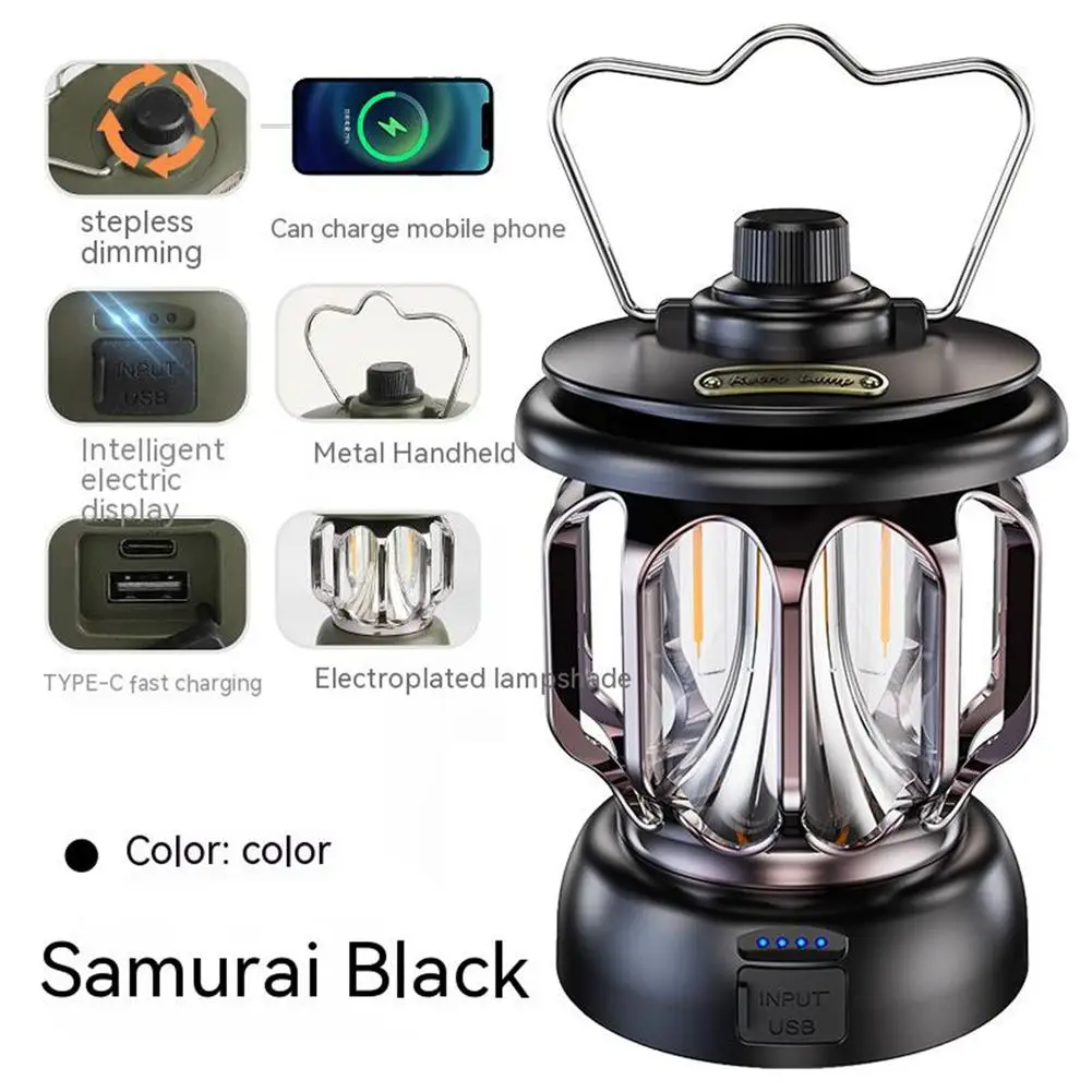 

Led Camping Lamp 18650 Lithium Battery Multi-functional Tent Lights For Outdoors Camping Hiking