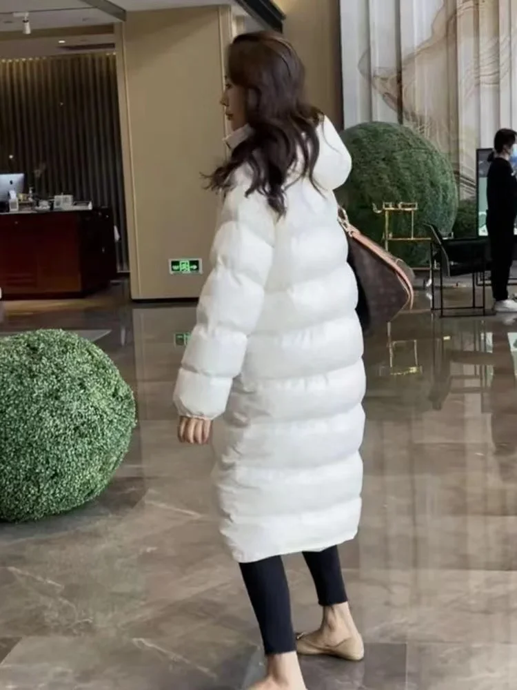 High Street Women Winter Duck Down Coat & Jacket Winter Outerwear Windbreaker with a Hood for Ladies Female Loose Casual Clothes