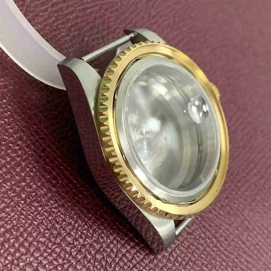 40mm Watch Case 316L Stainless Steel Sapphire Glass Suitable Fits For 3135 Automatic Movement Suitable For 38MM bezel