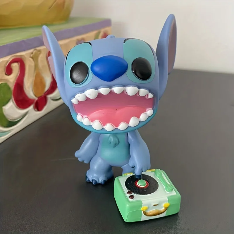 Disney Record Player Stitch Figure Model Toys