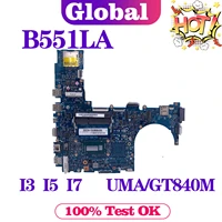 notebook b551la mainboard for asus pro advanced b551lg b551l b551 laptop motherboard i3 i5 i7 umagt840m main board ddr3