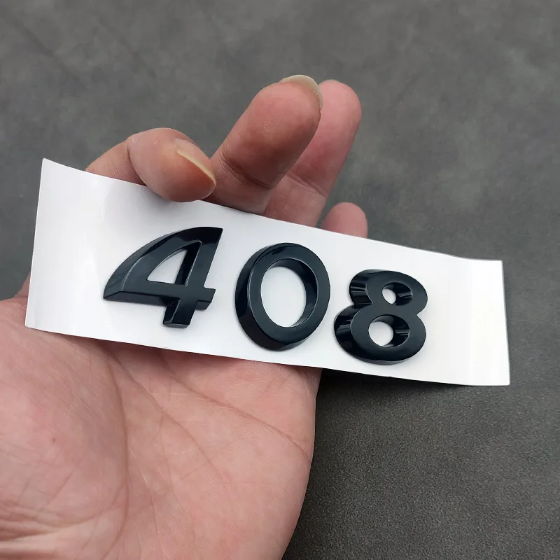 3D ABS хромированный серебристый черный Автомобильный задний багажник с номером