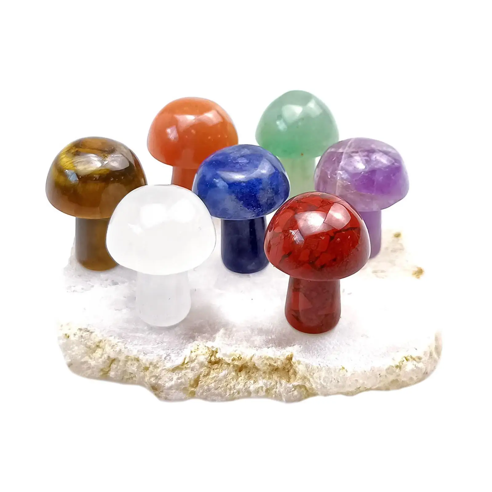 

7 шт., кварцевые грибы для медитации