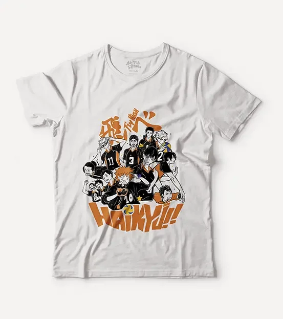 Поло Аниме HAIKYUU-препаратория карасуно хлопковая рубашка