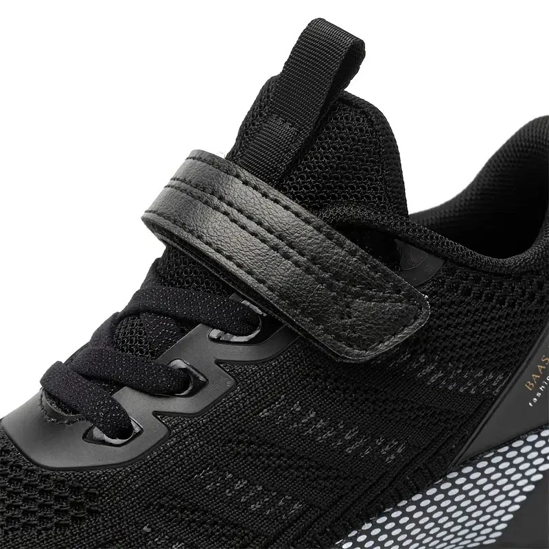 Children's Breathable Knit Shoes For School Sports Walking Lightweight Tennis Sneaker For Boy & Girl