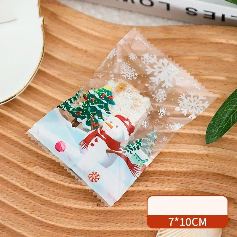 

Прозрачные самозапечатывающиеся пакеты для печенья Санта-Клауса