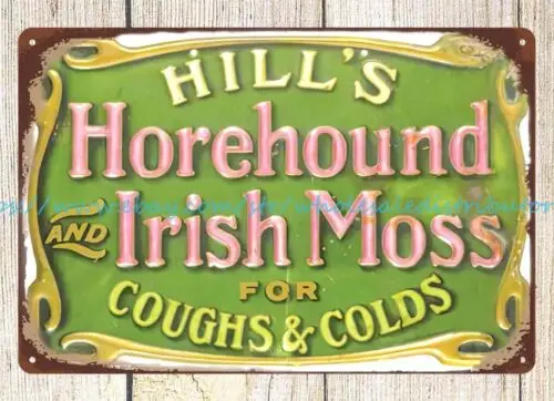 Металлический жестяной знак для украшения стен Хилл хоремунд ирландский мох