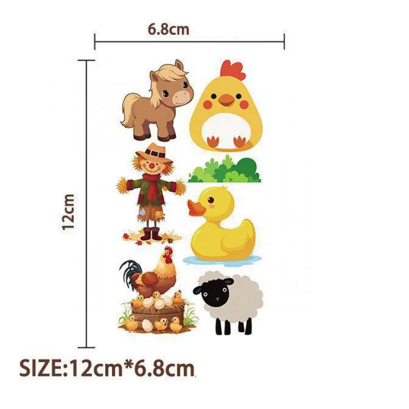 10 шт./набор временные тату-наклейки для животных