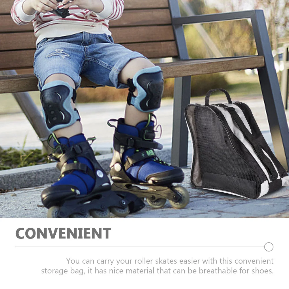 Bag Rollershoe Pouch Case Shoes Storage Packing Organizer Zipper Breathable Portable Holder Container Inline Carrier Handbag