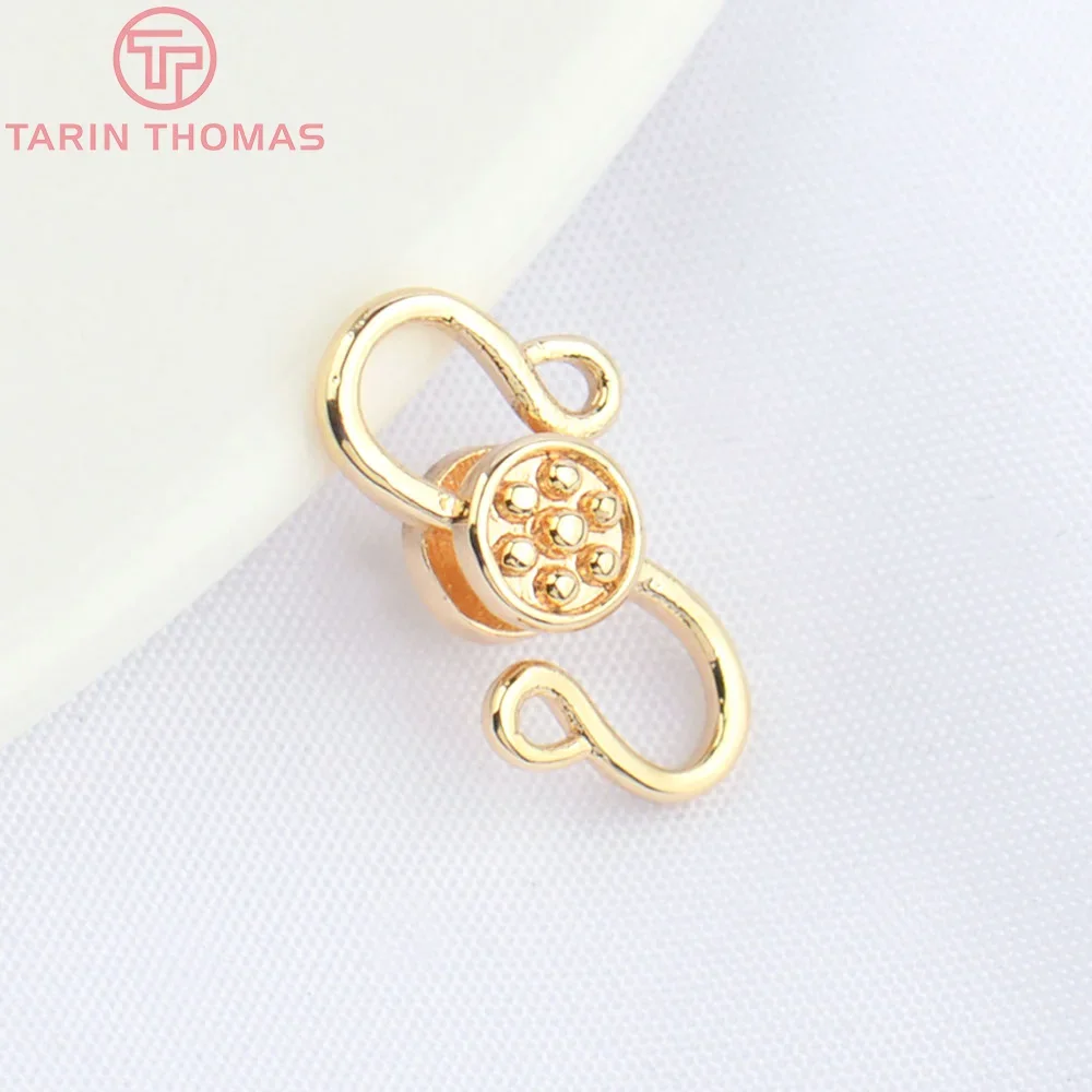 (4915)10 шт. 9 5x14 мм 24-каратного позолоченного латунного разъема для браслета высокое