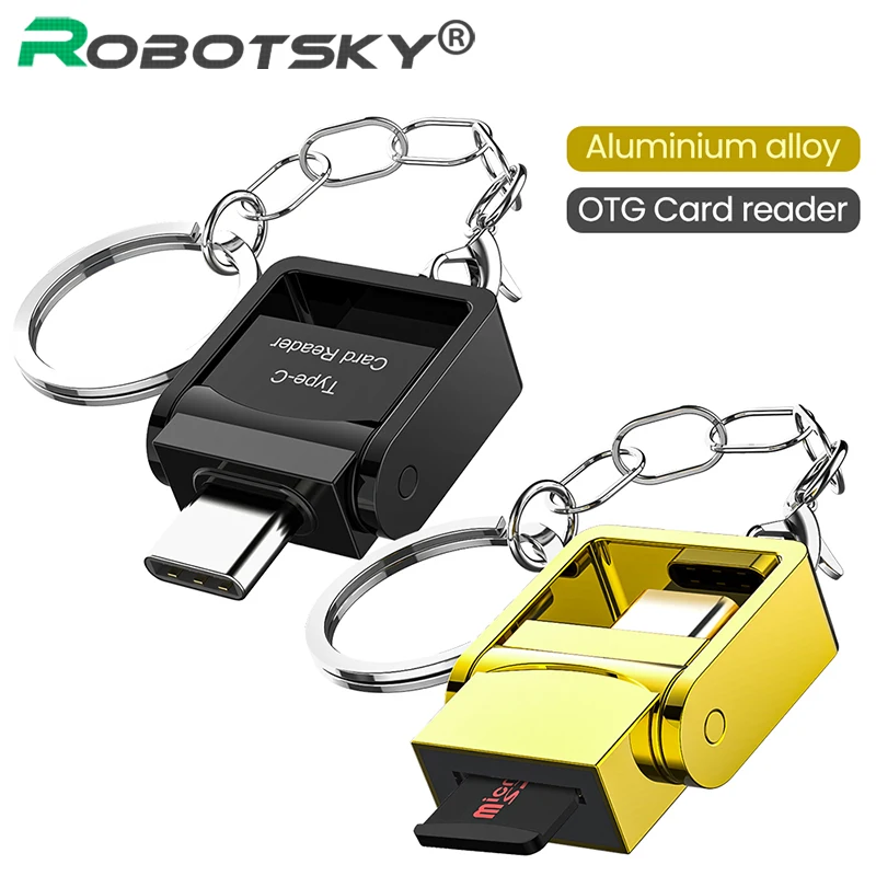 

Type-c Aluminum OTG Card Reade Type-C interface TF Card Reader for PC Laptop Accessories Smart Memory Cardreader SD Card Reader