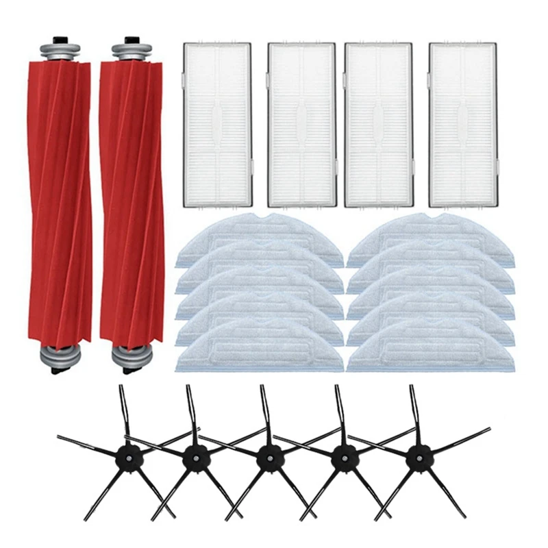 

For Mi Roborock S7 Accessories Mop Cloth Hepa Filter Side Brush S7 Plus Robot Vacuum Cleaner Main Brush Detachable