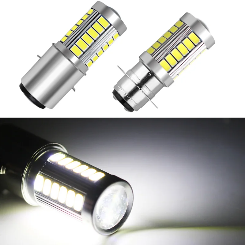 

2x H6 PX15D P15D 33 SMD H6M LED Ba20d 5630 33 LED Fog Light Lamp Auto Motorcycle/Motor Bike/ Headlights High/Low Beam Bulb 12V