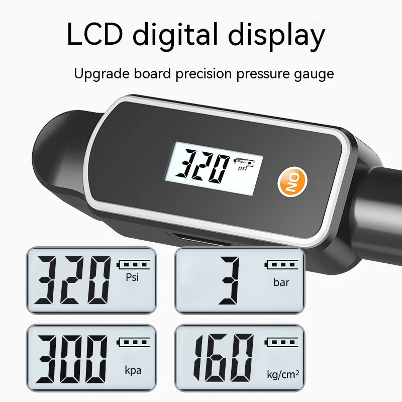 ENLEE ЖК-дисплей велосипедный насос 160PSI портативный баскетбольная игрушка накачка