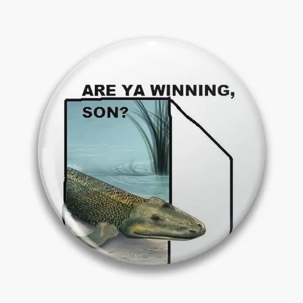 Мем Футболка Are Ya Winning Son Fu Мягкая булавка на пуговицах Симпатичная любовница