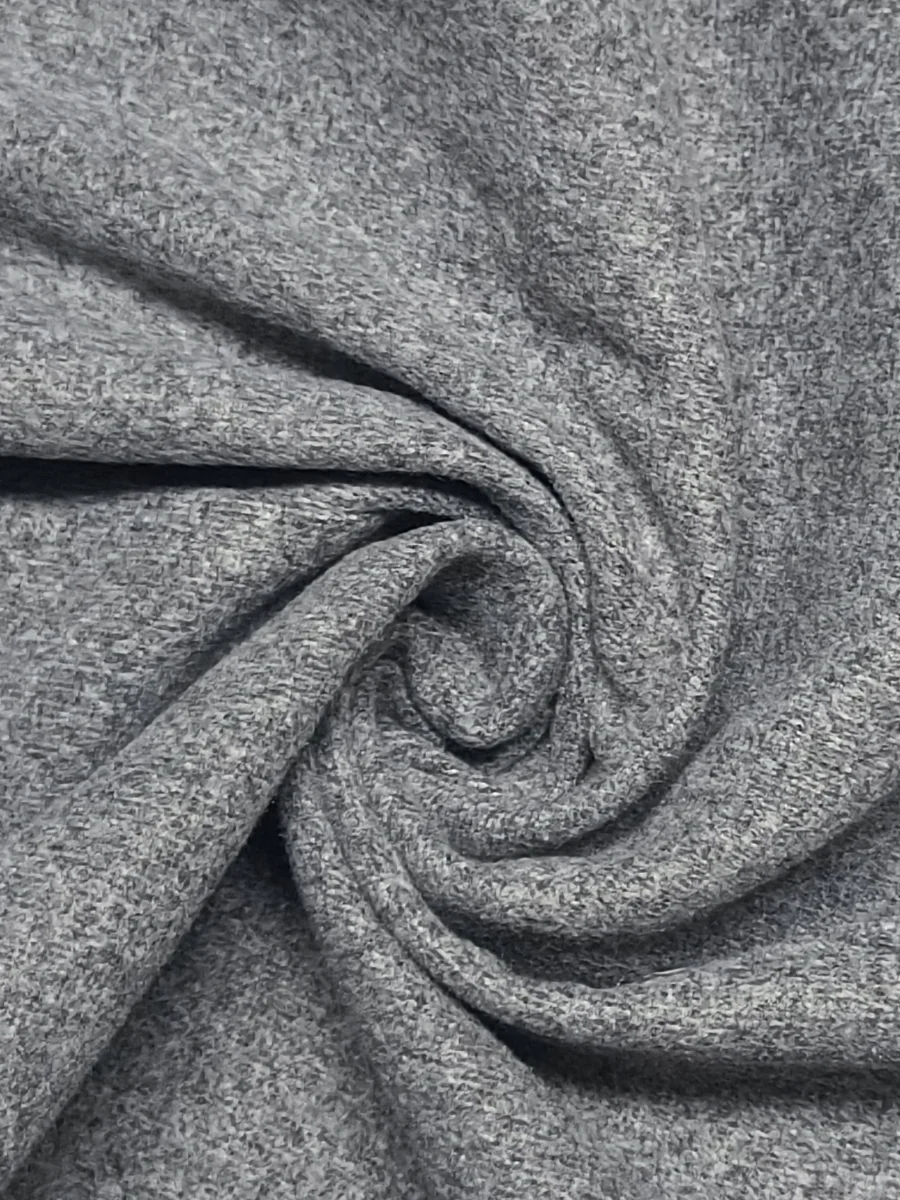 Модное Серое Пальто На Молнии LW С Зубчатым Воротником Осенне-зимняя Женская