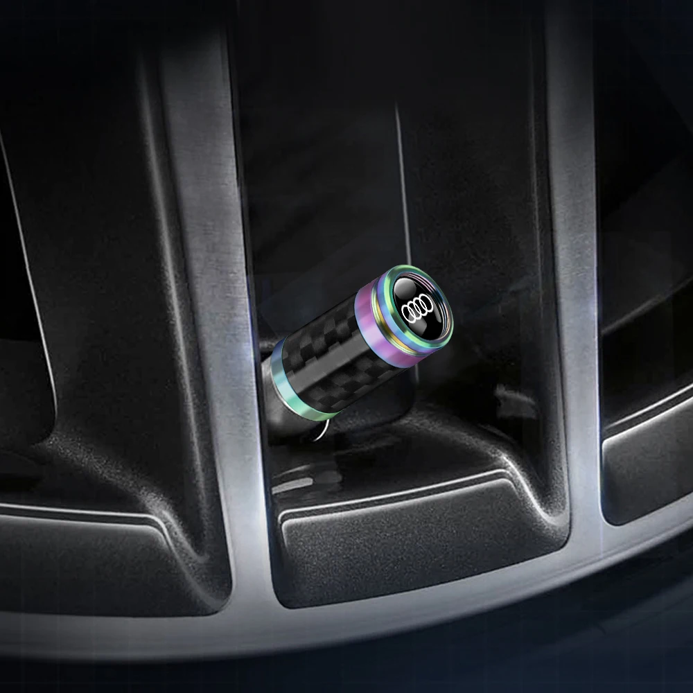 Для Audi Sline A4 B7 B8 B9 A1 A3 A6 C5 C6 C7 A5 A7 A8 Q3 Q5 Q7 TT RS 4 шт. автомобильные колпачки воздушного