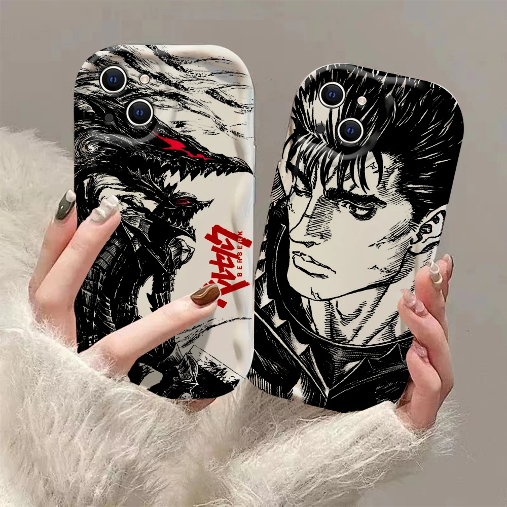 Чехол Berserk Comics 3D Wave для iPhone 15 14 13 12 11 Pro Max Mini X XR XSMAX 8 7 6S Plus мягкий силиконовый чехол