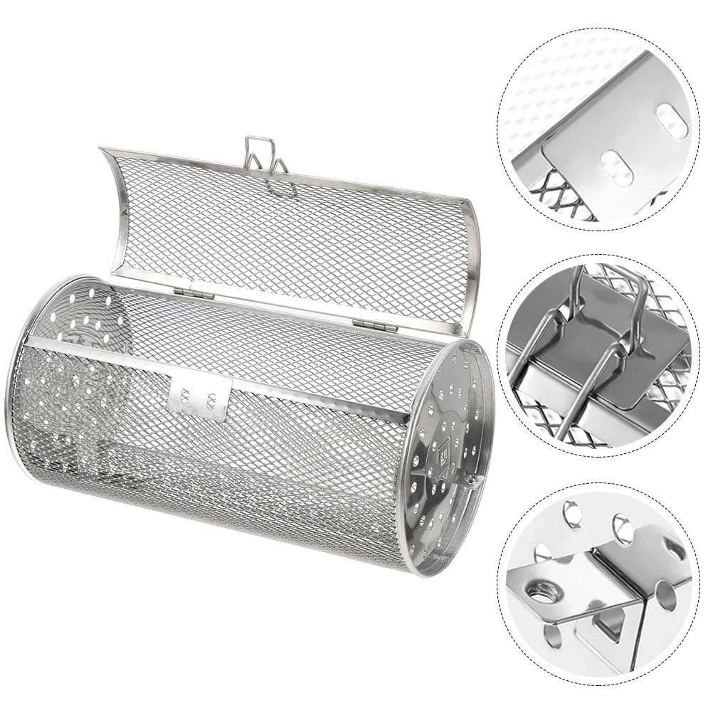 

Rotary Tool Rotating Drum Kitchen Supplies Oven Basket Grill Metal Roaster Air Fryer Accessories Stainless Steel Grilling