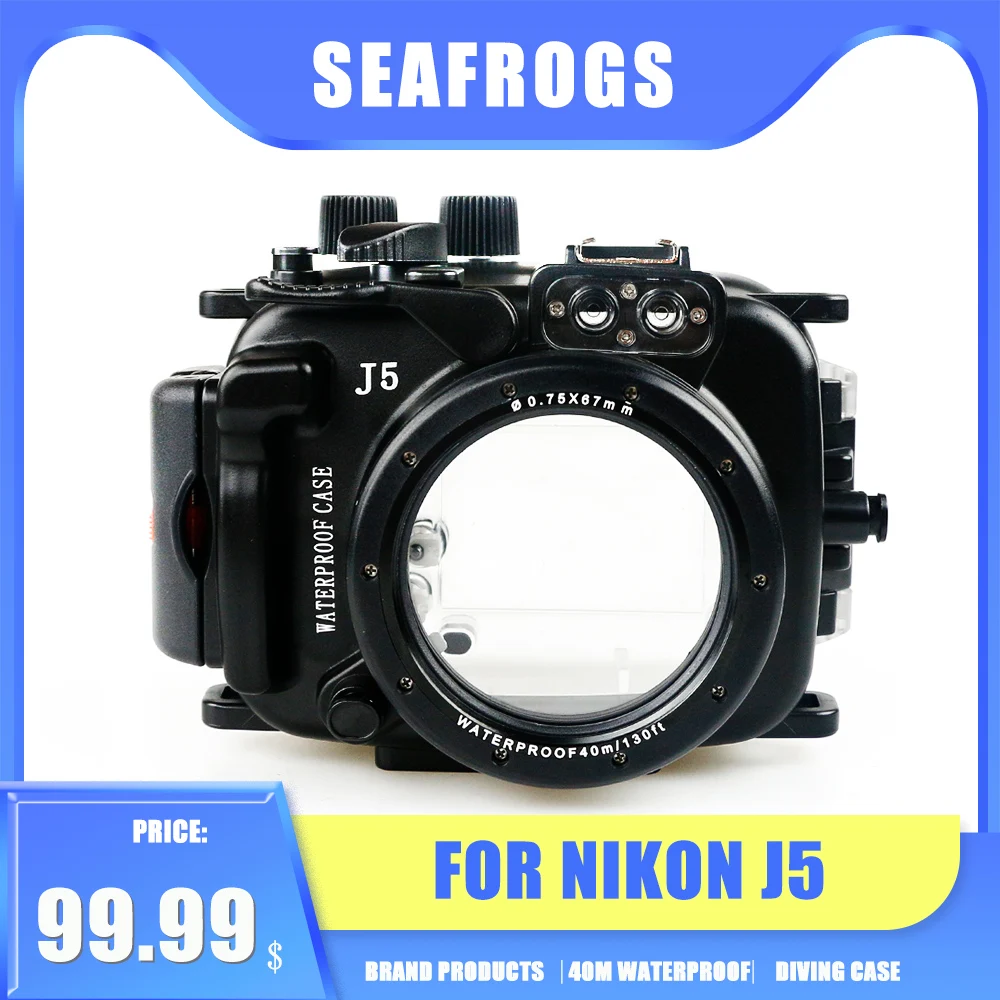 Для Nokon J5 10 мм 10-30 цифровая камера для дайвинга Чехол подводный водонепроницаемый
