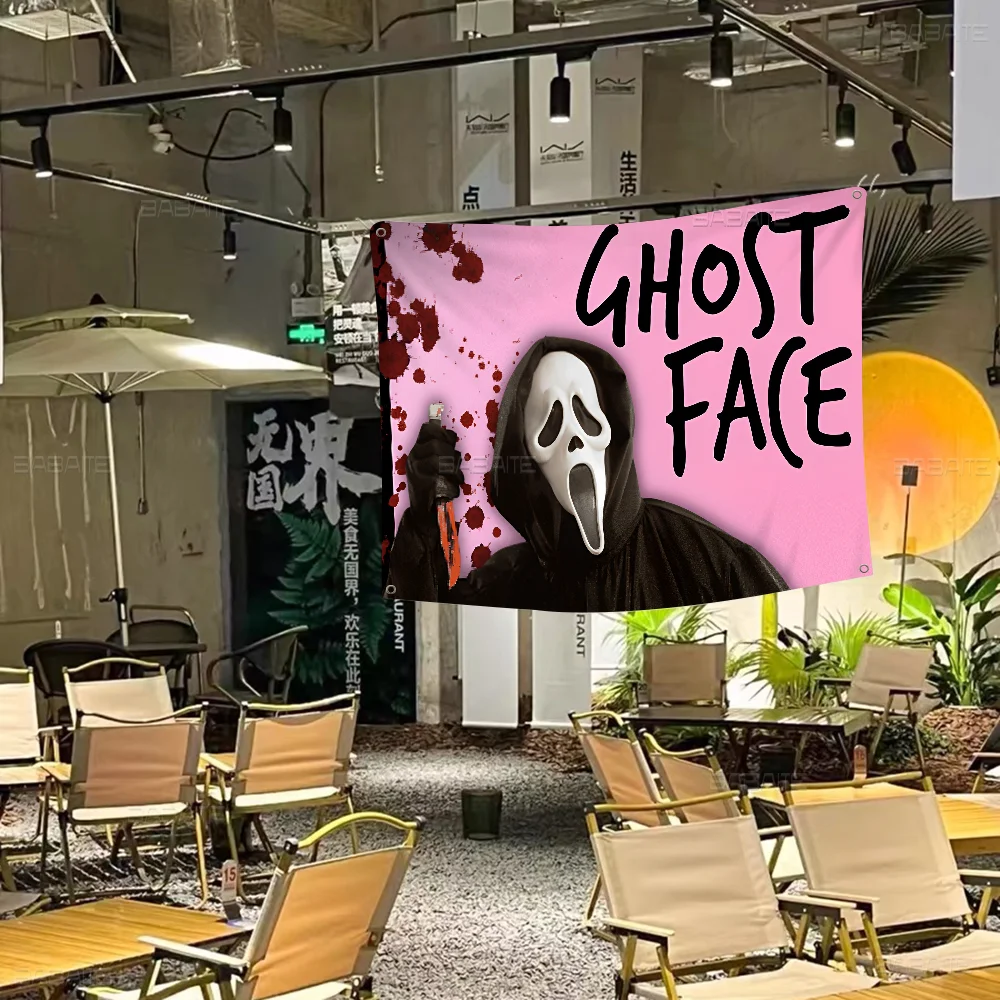 G-Ghostface H-ужас S-Крик искусство аниме Таблица флагов для гостиной дома и общежития