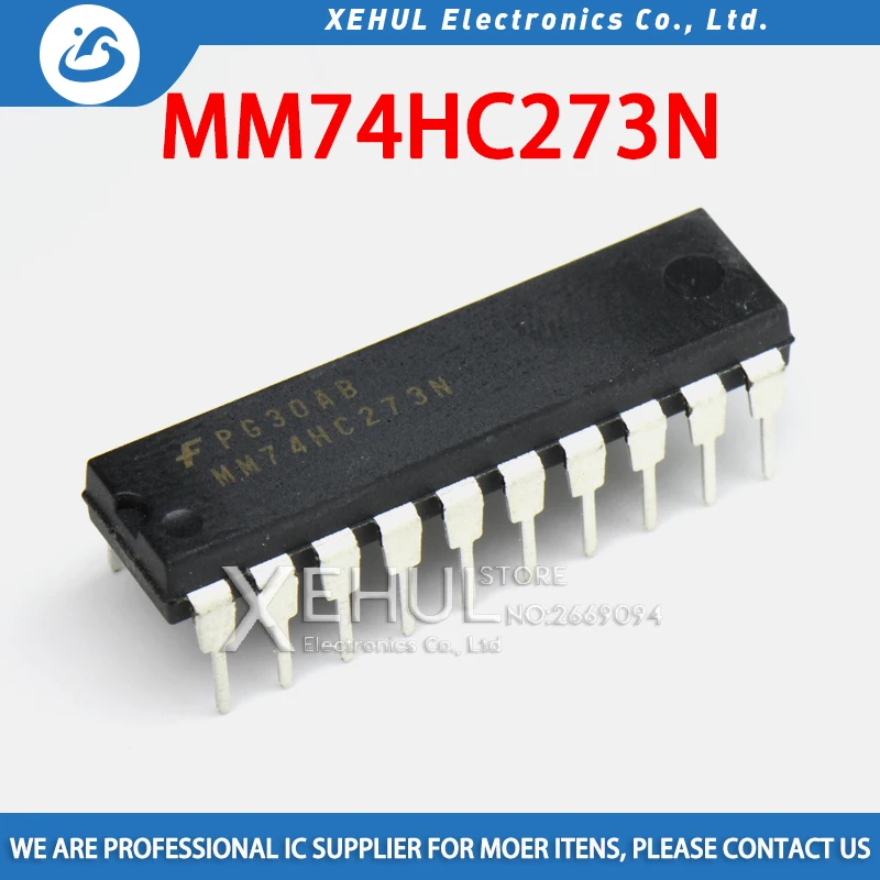 

10pcs/lot New original SN74HC273N SN74HC273 74HC273N 74HC273 DIP-20 OCTAL D-TYPE FLIP-FLOPS WITH CLEAR