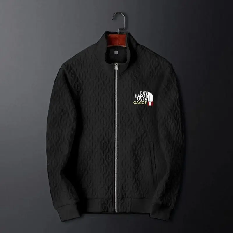 Casual Men's Suit 2023 Spring and Autumn Luxury Coat Fashion Embroidered Jacket Pants Two-Piece Set