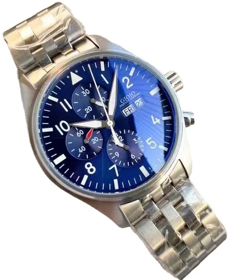 

men automatic mechanical watch pilots black blue