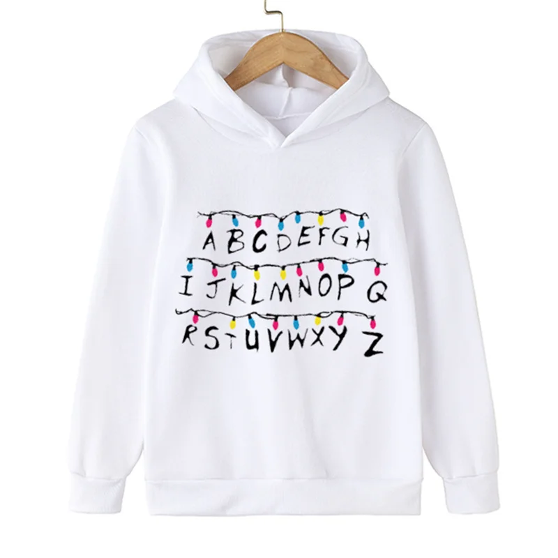 

2022 Autumn Children Cartoon Hoodies for Boys Stranger Things 4 Printing Boys Hellfire Club Streetwear Girls Tops Kids Clothes