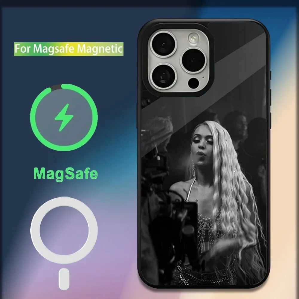 Singer B-Bad G-Gyal Phone Case For iPhone 16 15 14 13 12 11 Plus Pro Max Mini Magsafe Magnetic Wireless Charging