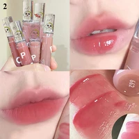 1pcs lightweight soft matte liquid lipstick waterproof lip make up cartoon little dinosaur lip mud lip gloss beauty makeup