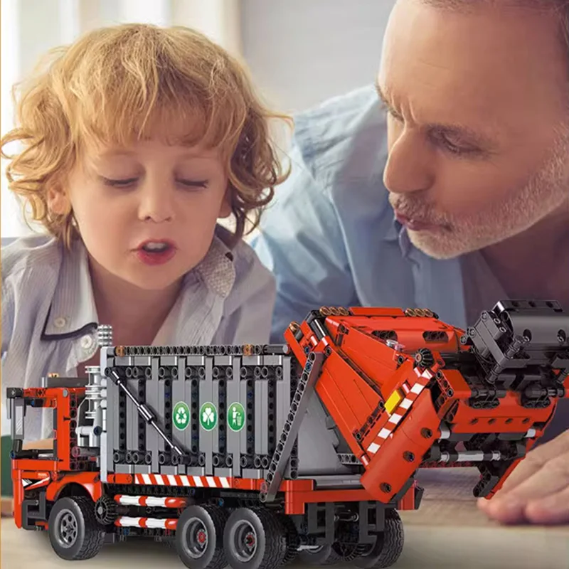 

Сборный строительный блок с дистанционным управлением, Классическая Игрушка для сбора мусора, подарок для взрослых и детей, совместим с