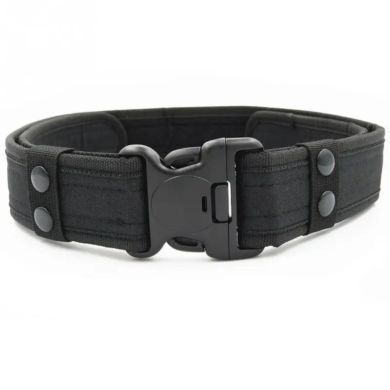 

Tactical Military Canvas Belt Men Outdoor Army Practical Camouflage Waistband with Plastic Buckle Military Training Equipment