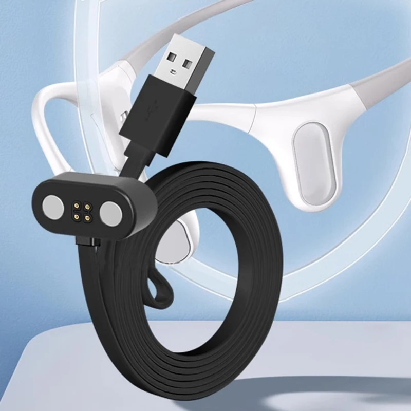 Стабильный и надежный 4-контактный магнитный зарядный кабель для наушников Mojawa