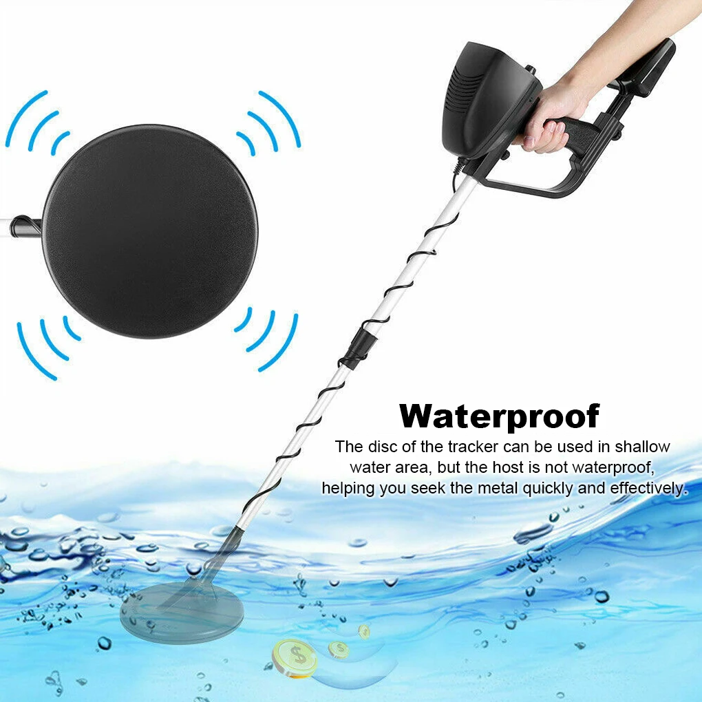 

Underground Wire Iron Metal Gold Detector 12V Treasure Seeker 3.5mm Jack Portable Pinpointing Search Hunter Tracker Instrument