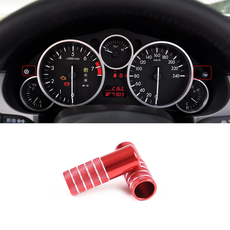 

Для Mazda MX-5 2009-2015 алюминиевый сплав автомобильный Стайлинг приборной панели Тахометр Регулировка крышки рычага отделка авто аксессуары для интерьера