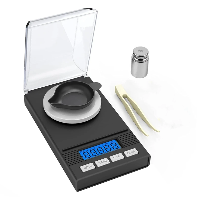 

Precision Scale 0.001G X 50G, Weight Milligrams Scale, Kitchen Digital Scale, Pocket Scale, Tare Function