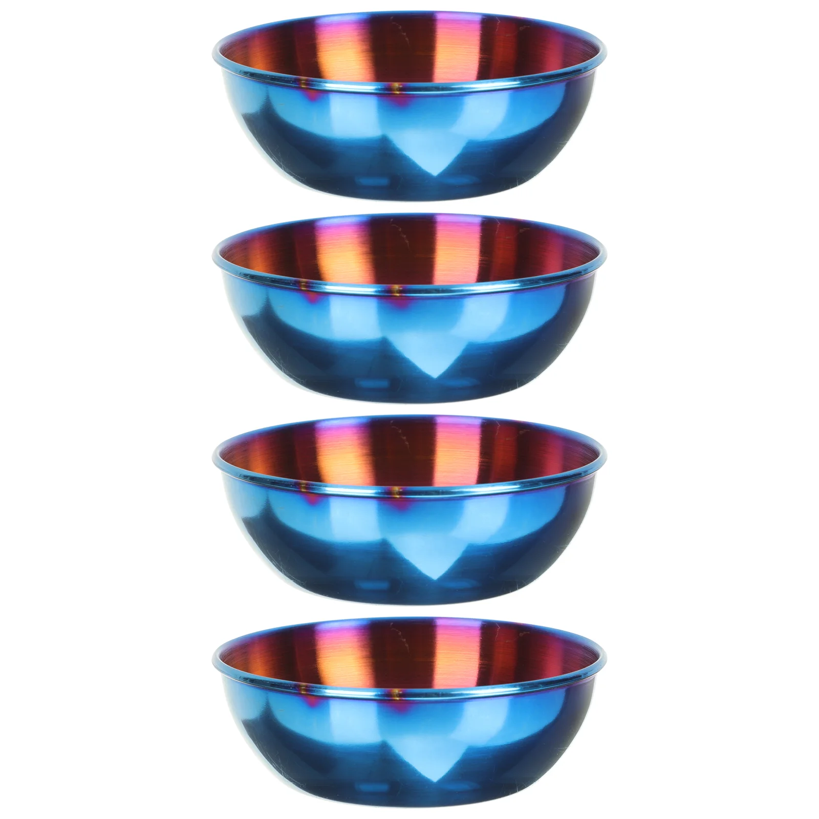 

4Pcs Creative Sauce Dishes Stainless Steel Sauce Dishes Appetizer Dishes Plates